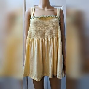 Pre-owned Dreams2 & company yellow and green sleeveless shirt size 4X, TD
